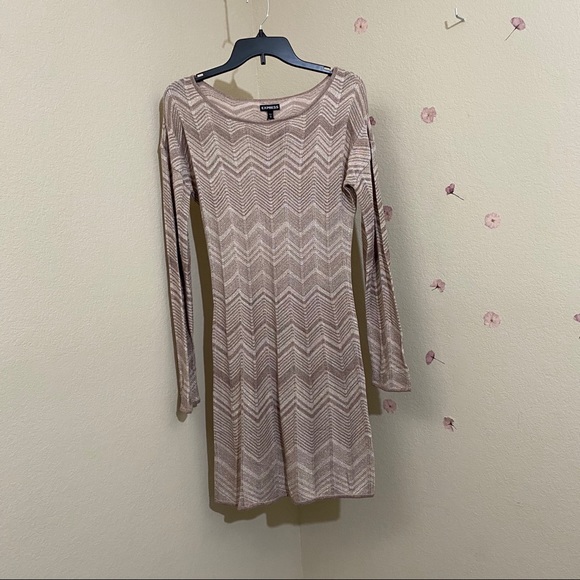 Express - Knitted Metallic Dress - Picture 5 of 5